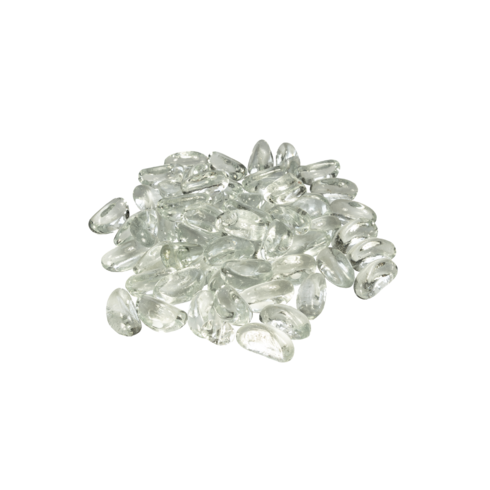 WHITE sklenené okrúhliaky/dekoračné kamene