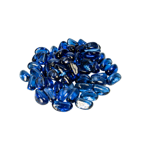 BLUE sklenené okrúhliaky/dekoračné kamene