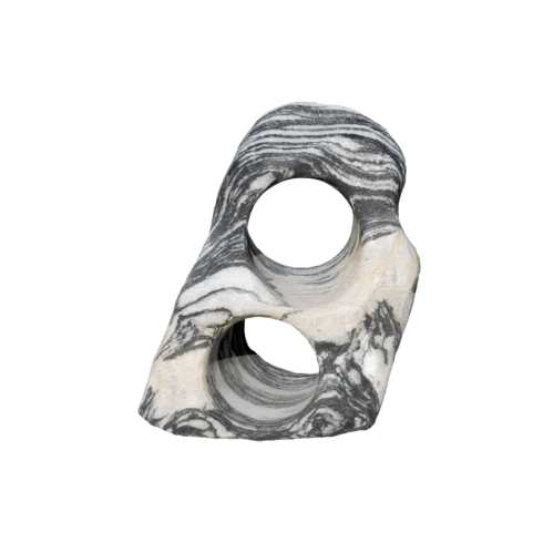 Mramor ZEBRA WINE ROCK ART M95 stojan na víno “S