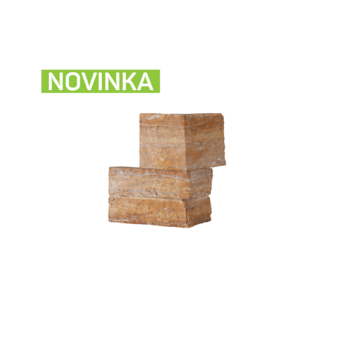 Travertín HONEY RF26 rohový kus