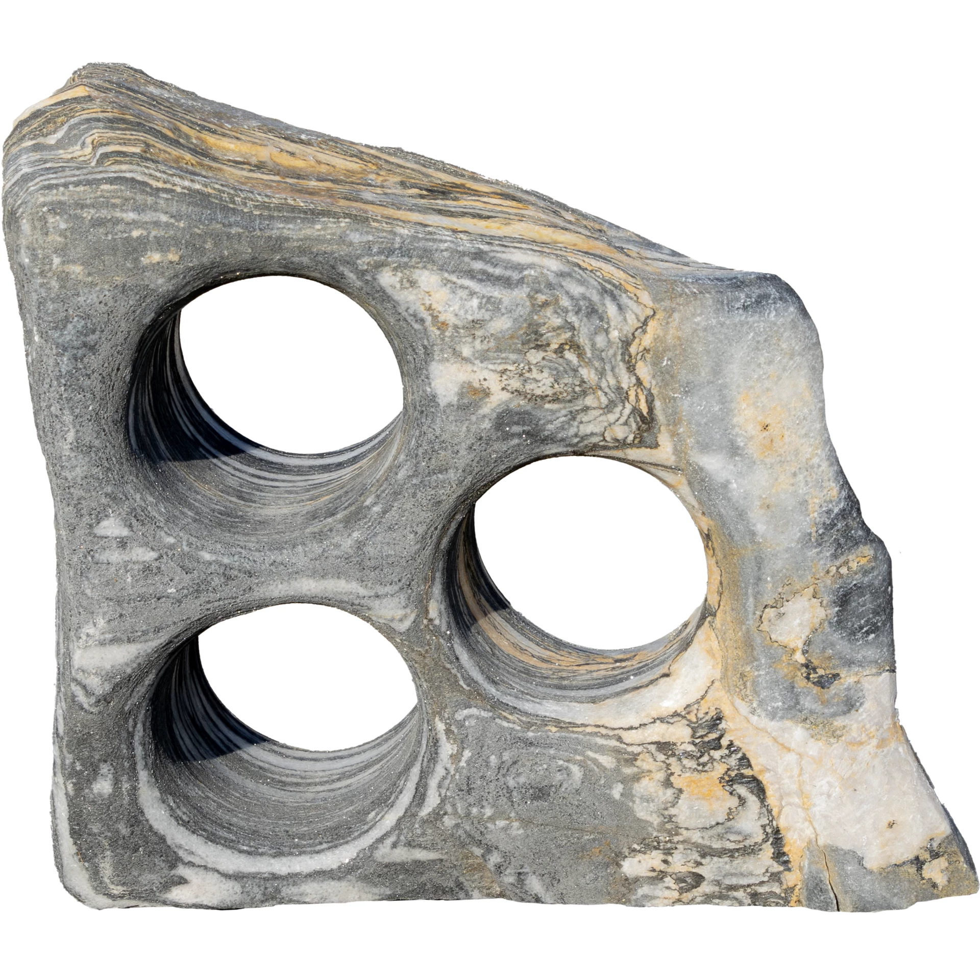 ART WINE RACK stojan na víno s 3 otvormi 6 Mramor ZEBRA WINE ROCK ART M95 stojan na víno "M"