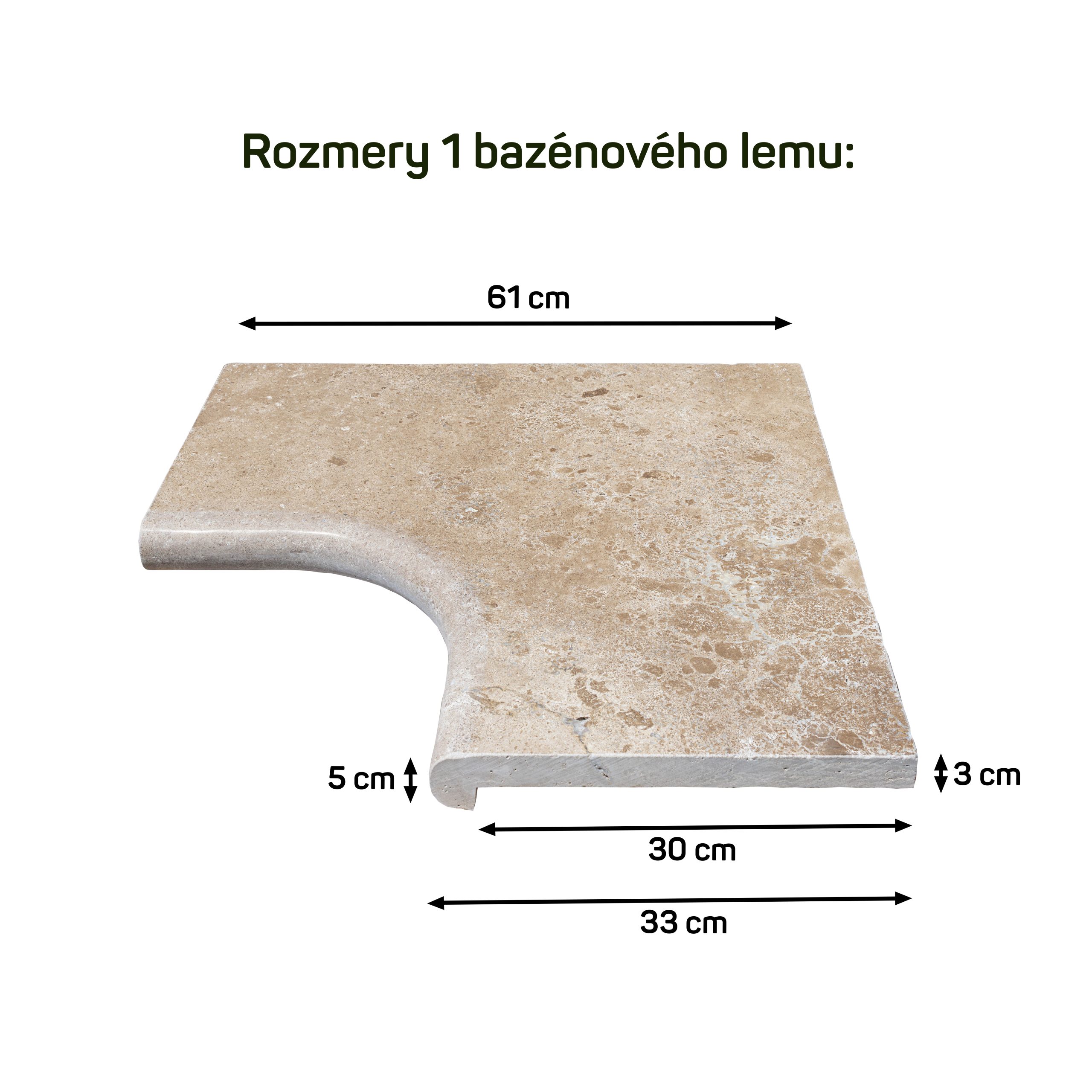 Travertín MOCCA ATR56 bazénový lem - vnútorný roh 2 Travertín bazénový lem – vnútorný roh
