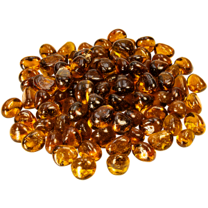BROWN sklenené okrúhliaky/dekoračné kamene 3 BROWN sklenené okrúhliaky/dekoračné kamene