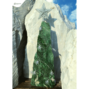 Mramor POLAR GREEN M61 stĺp podpílený solitérny kameň