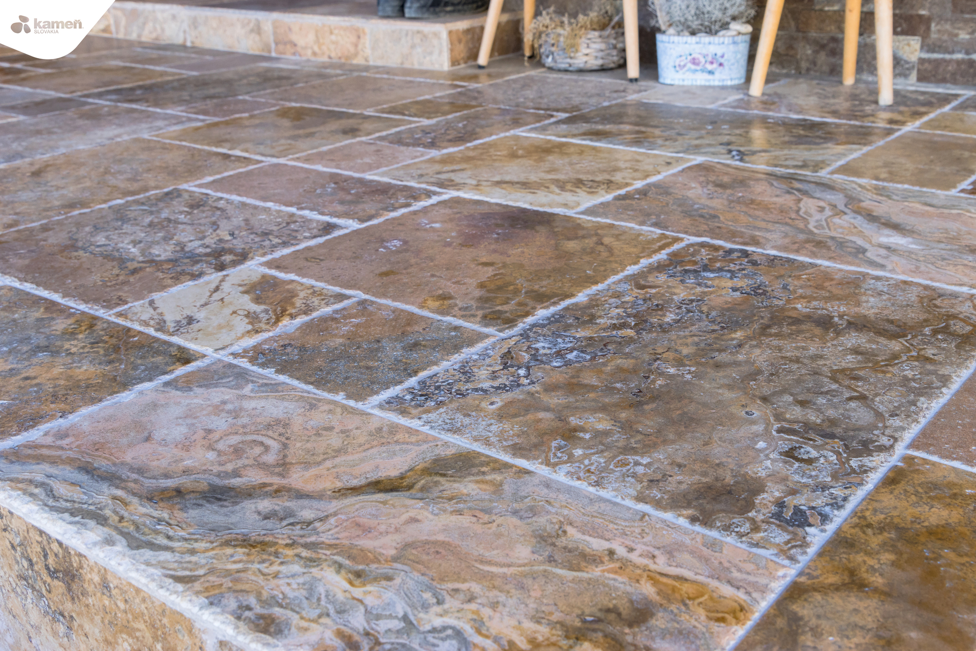 Travertín TR98 WAVE mozaika - obklad / dlažba 3 Travertín TR98 WAVE mozaika - obklad / dlažba